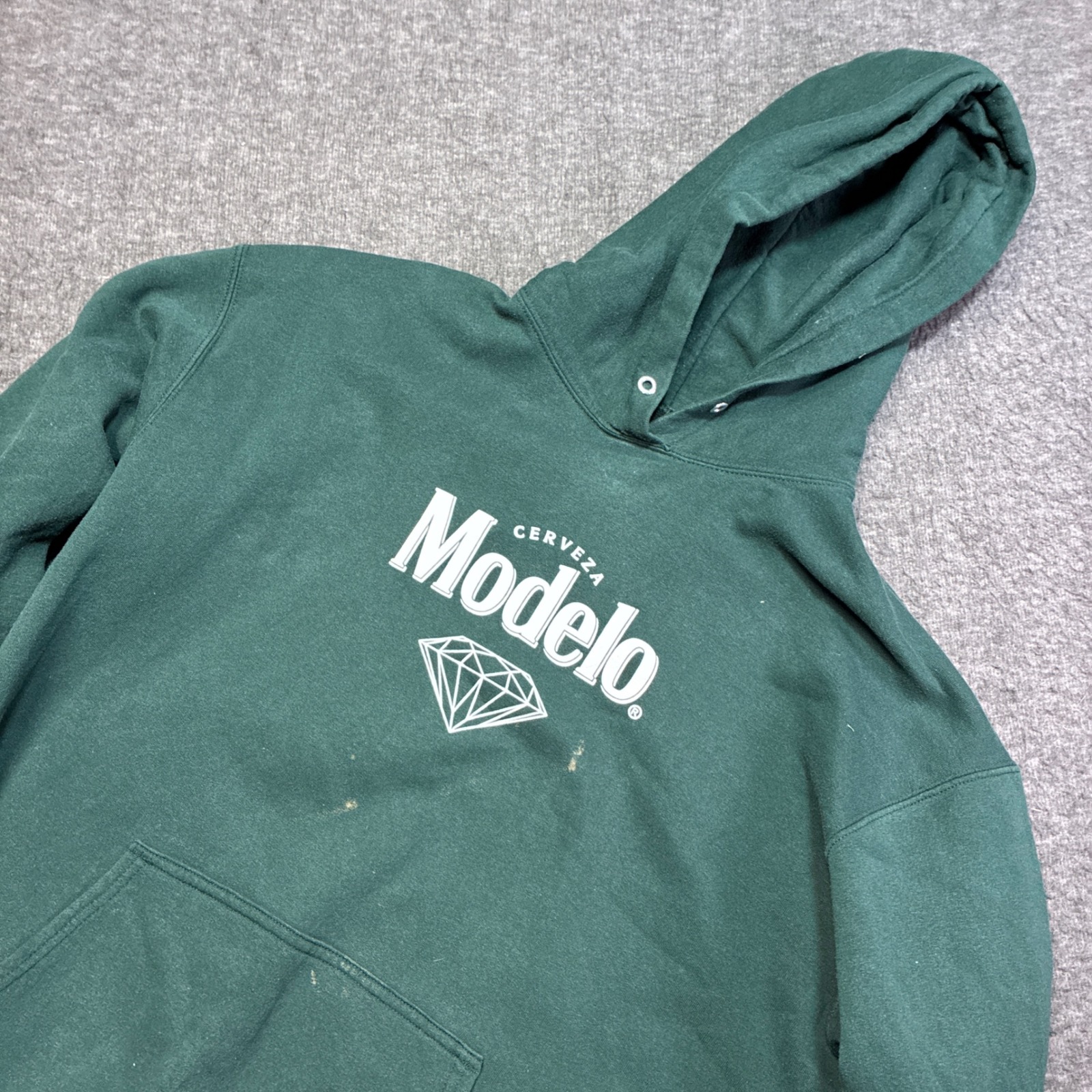 Diamond Supply Co. Modelo Hoodie Mens Xl Green Sugar Skull Graphic Pullover